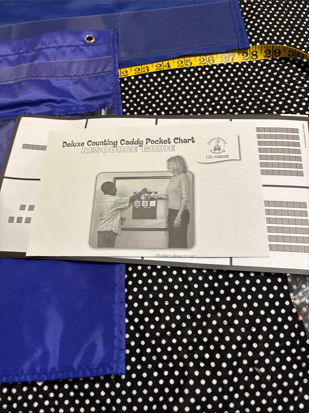 Deluxe Counting Caddy Pocket Chart - Blue